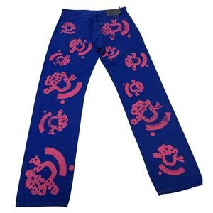 Denim Tears x Levi’s x Bstroy Bright Blue Pink Denim Size 33